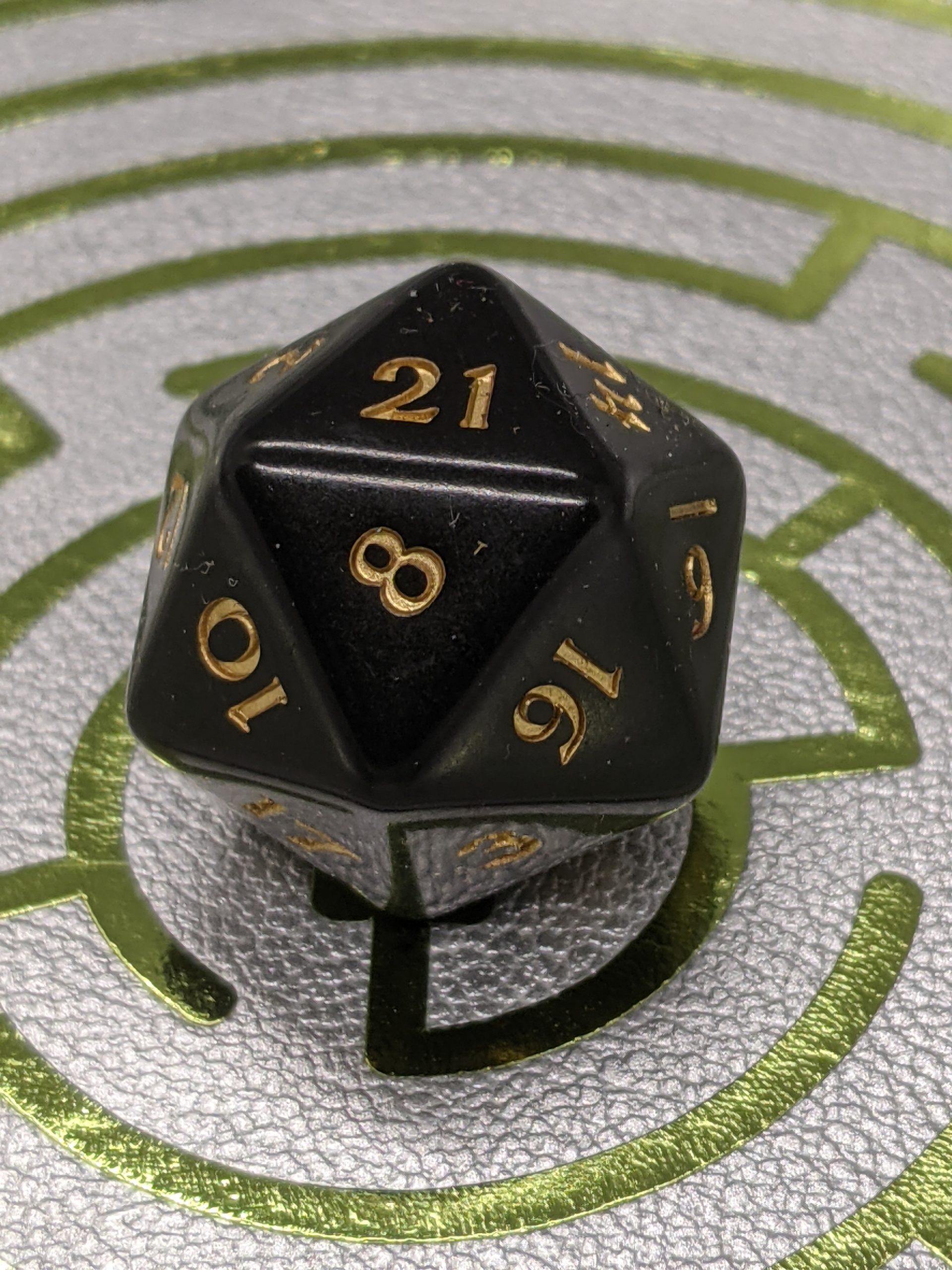 Nat 20 [Natural 20] Critical Hit Gaming Dice Roll With Angel Wings - 1.25  Enamel Pin